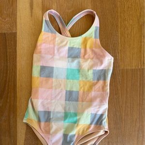 JCrew girls crisscross swim suit size 6-7